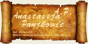 Anastasija Panjković vizit kartica